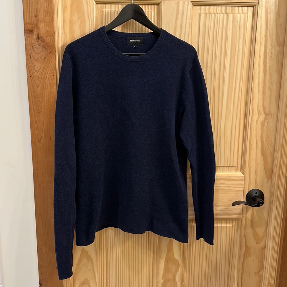 Matinique Blue Crewneck Sweater